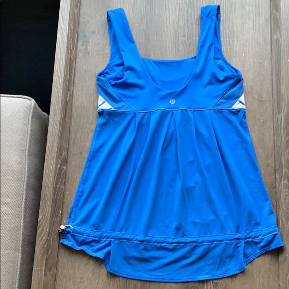 LULULEMON TAME ME RUN TANK TOP PIPER BLUE STRIPE - Picture 5 of 9